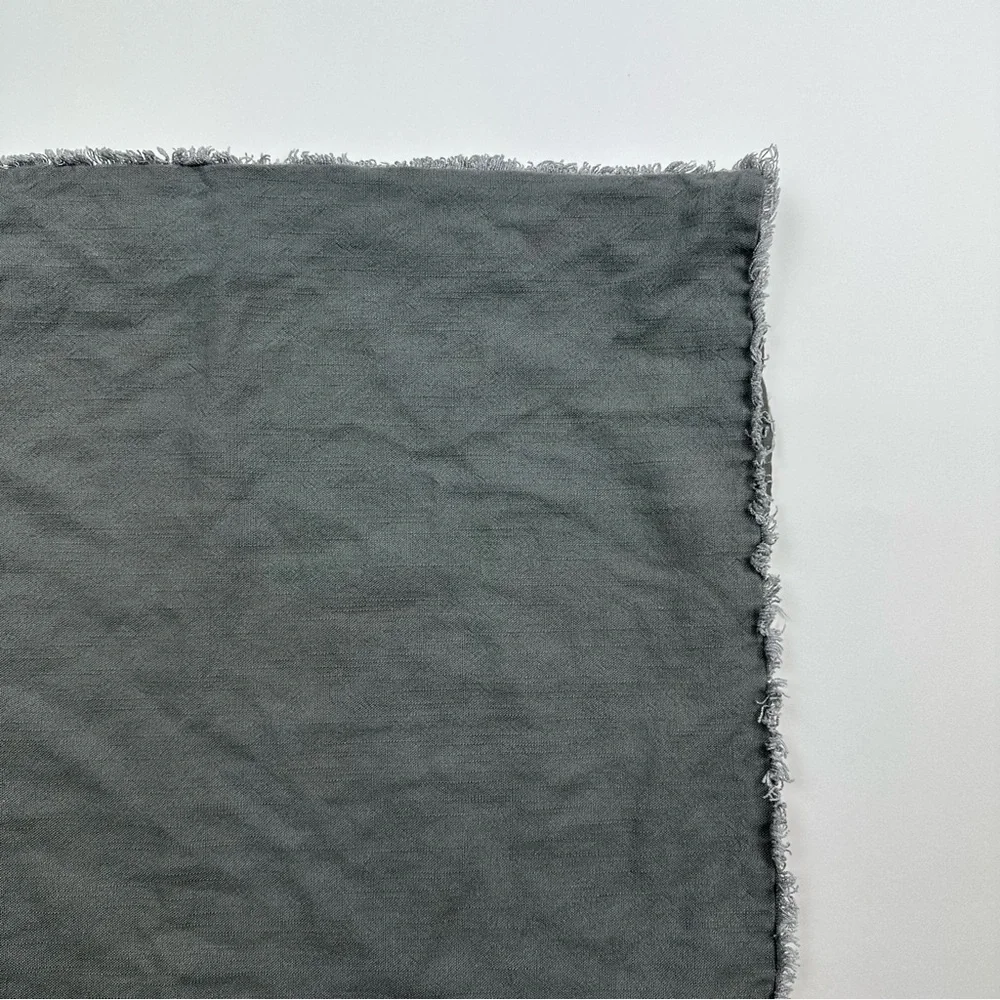 Casaluna Gray Linen Cotton Euro Pillow Sham